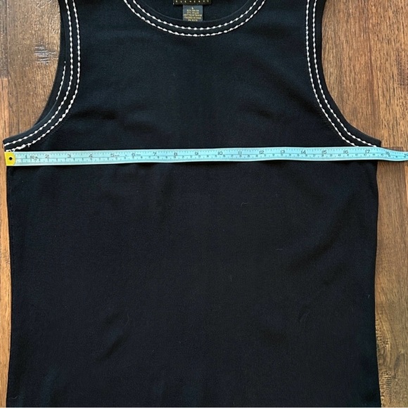 Grace Elements Black Knit Cardigan & Shell Set Contrast Stitching L - Picture 8 of 12